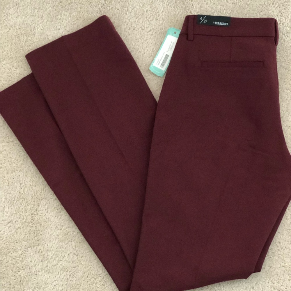 Liverpool Burgundy Trousers
